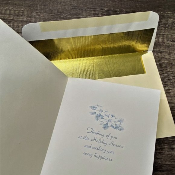 Vintage Prestige Collections 11 Christmas Cards and 11 Foil Lined Envelopes - Picture 3 of 8